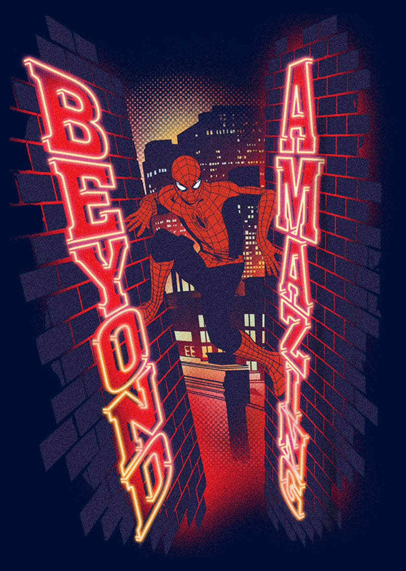 Boy's Spider-Man: Beyond Amazing Neon Logo T-Shirt