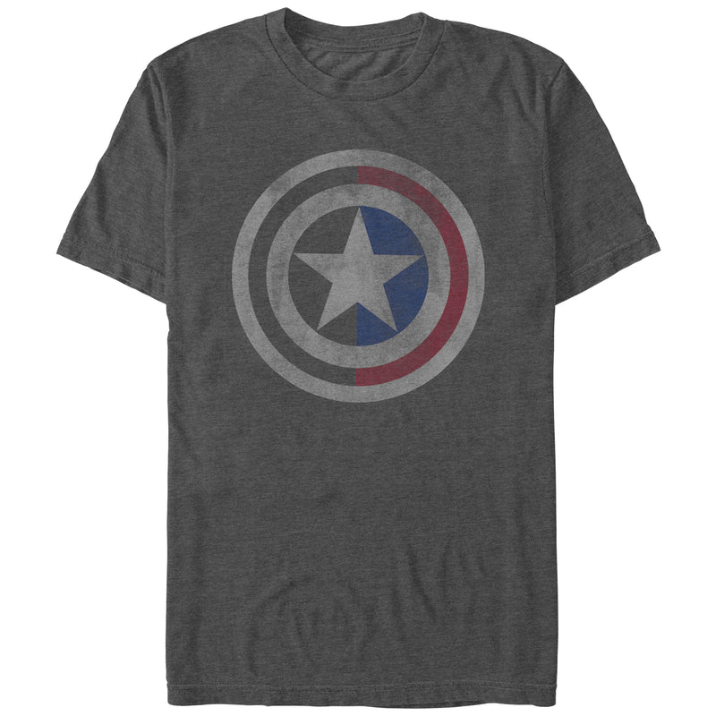 Men's Marvel Captain America Distressed Split Shield T-Shirt