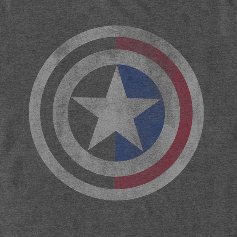 Men's Marvel Captain America Distressed Split Shield T-Shirt