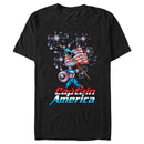 Men's Marvel Captain America Fireworks T-Shirt