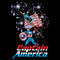 Men's Marvel Captain America Fireworks T-Shirt