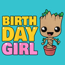 Girl's Guardians of the Galaxy Birthday Girl Pot Plant Groot T-Shirt