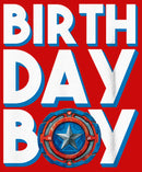 Boy's Marvel Birthday Boy Cap Shield T-Shirt