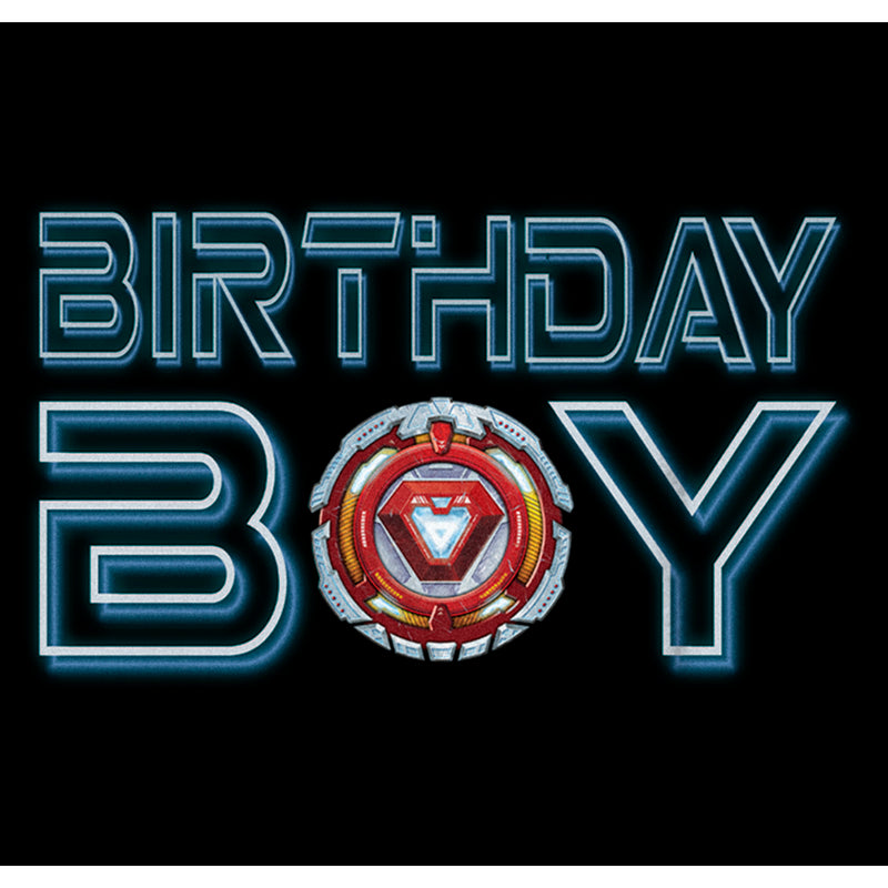 Boy's Marvel Birthday Boy Iron Man Core T-Shirt