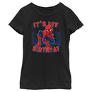 Girl's Marvel It's My Spider-Birthday T-Shirt