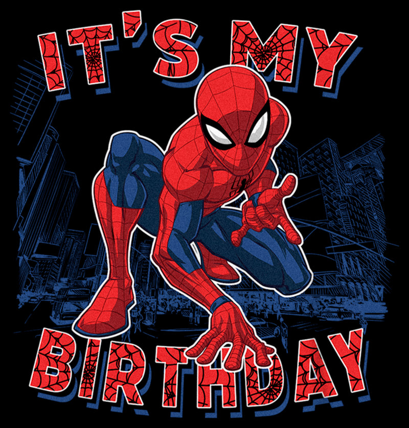 Boy's Marvel It's My Spider-Birthday T-Shirt