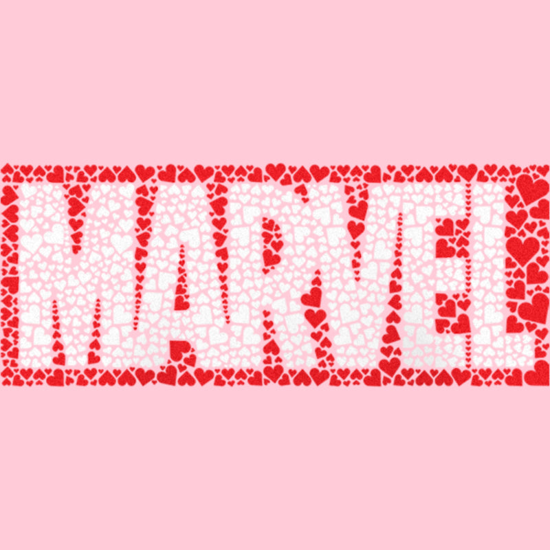 Girl's Marvel Heart Fill Logo T-Shirt