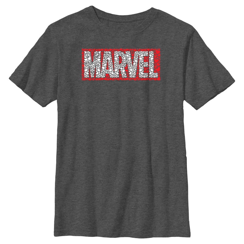 Boy's Marvel Heart Fill Logo T-Shirt