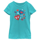 Girl's Marvel Spider-Man Candy Hearts T-Shirt