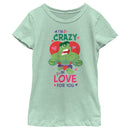Girl's Marvel Hulk Crazy in Love T-Shirt