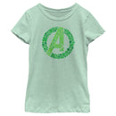 Girl's Marvel St. Patrick's Day Clover Fill Logo T-Shirt