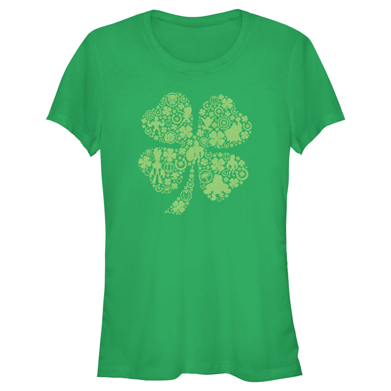 Junior's Marvel St. Patrick's Day Avenger Icons T-Shirt