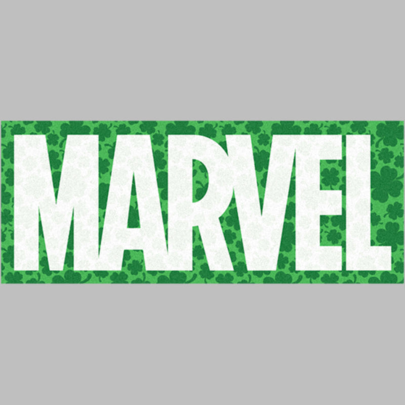 Junior's Marvel St. Patrick's Day Clover Logo T-Shirt