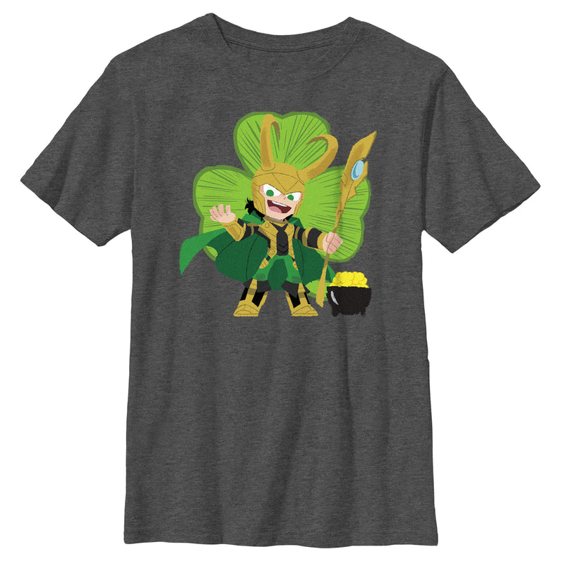 Boy's Marvel Shamrock Loki T-Shirt