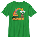 Boy's Marvel Cartoon Rocket and Groot Let's Shamrock T-Shirt