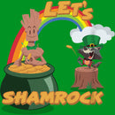 Boy's Marvel Cartoon Rocket and Groot Let's Shamrock T-Shirt