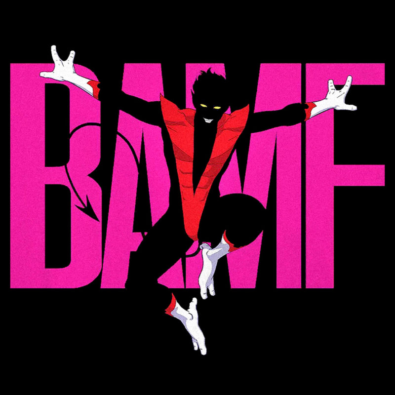 Junior's Marvel: X-Men '97 Nightcrawler Bamf Pink T-Shirt