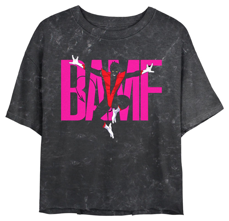 Junior's Marvel: X-Men '97 Nightcrawler Bamf Bold Pink T-Shirt