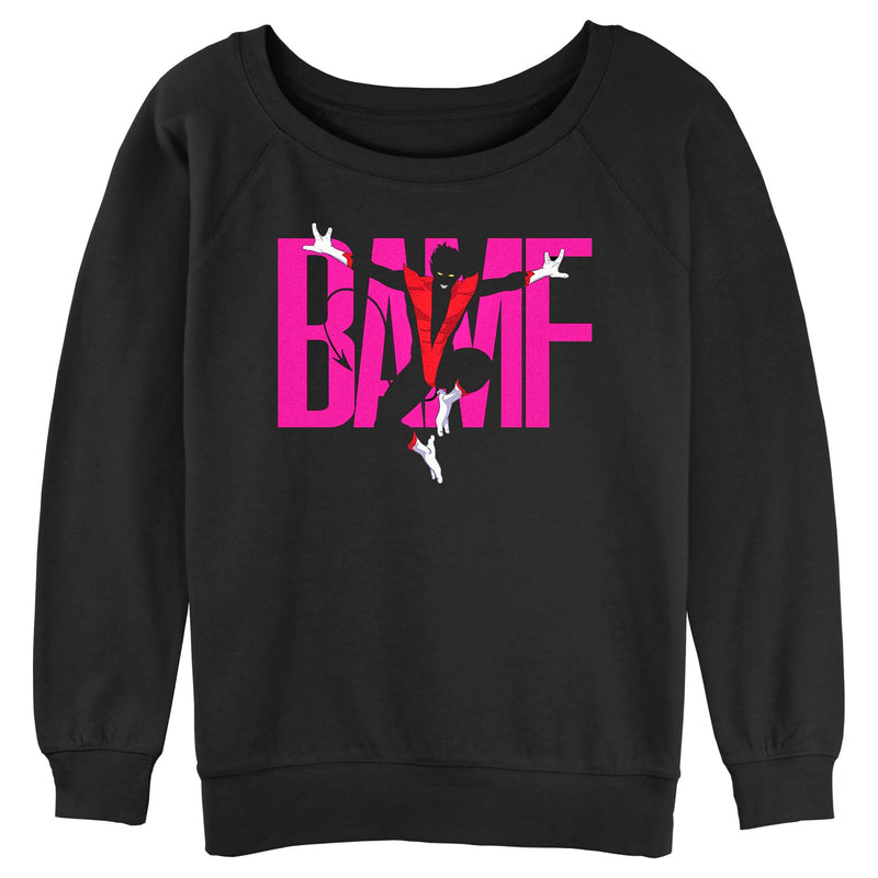 Junior's Marvel: X-Men '97 Nightcrawler Bamf Sweatshirt