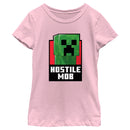 Girl's Minecraft Hostile Mob Creeper T-Shirt