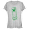 Junior's Minecraft Creeper Outline T-Shirt