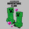 Girl's Minecraft Adventure Club Creeper Hearts T-Shirt