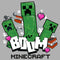 Boy's Minecraft Creepers Boom Logo T-Shirt