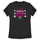 Women's Minecraft Create Explore Survive Animals T-Shirt