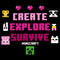 Women's Minecraft Create Explore Survive Animals T-Shirt