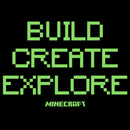 Women's Minecraft Pixelated Build Create T-Shirt