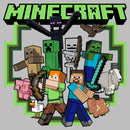 Junior's Minecraft Steve and Alex Group Shot T-Shirt