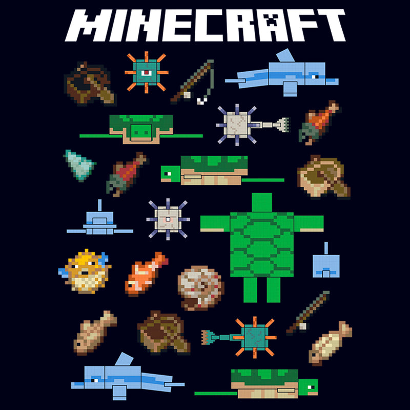 Women's Minecraft Fish and Mobs T-Shirt