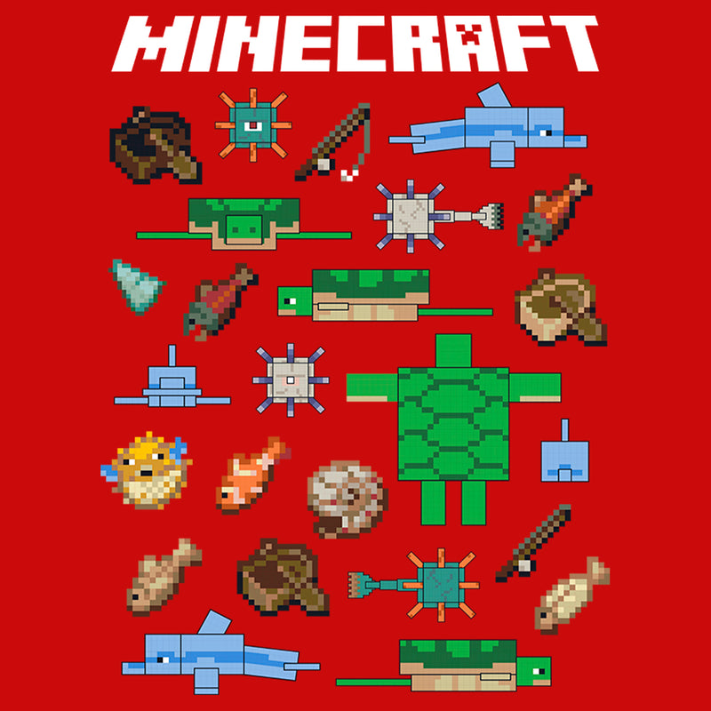 Boy's Minecraft Fish and Mobs T-Shirt