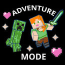 Men's Minecraft Adventure Mode Alex and Creeper T-Shirt