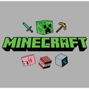 Boy's Minecraft Icons Logo T-Shirt