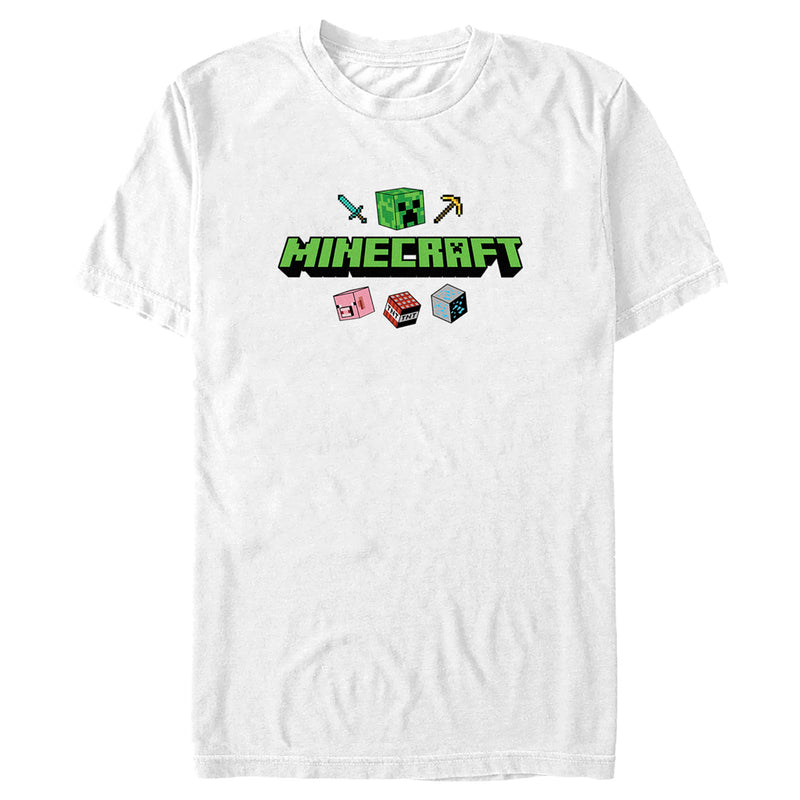 Men's Minecraft Icons Logo T-Shirt