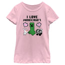 Girl's Minecraft Love and Mobs T-Shirt