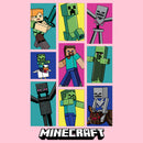 Girl's Minecraft Boxed Mobs T-Shirt