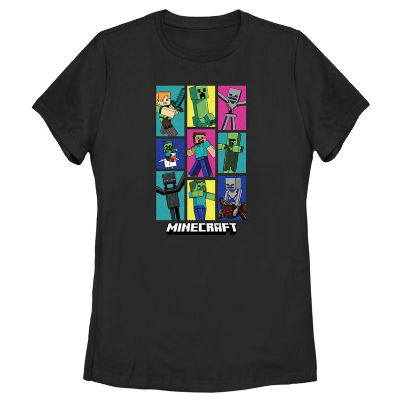 Women's Minecraft Boxed Mobs T-Shirt