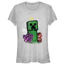 Junior's Minecraft Creeper King T-Shirt