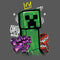 Girl's Minecraft Creeper King T-Shirt