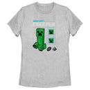 Women's Minecraft Creeper Graph T-Shirt