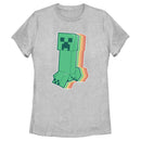 Women's Minecraft Colorful Creeper T-Shirt