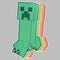 Junior's Minecraft Colorful Creeper T-Shirt