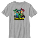 Boy's Minecraft Create Survive Explore Alex and Steve T-Shirt