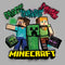 Boy's Minecraft Create Survive Explore Alex and Steve T-Shirt