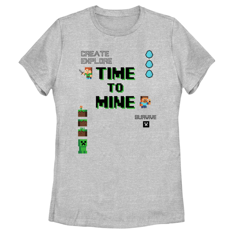 Women's Minecraft Small Steve and Alex T-Shirt