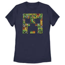 Women's Minecraft Creeper Face Collage T-Shirt