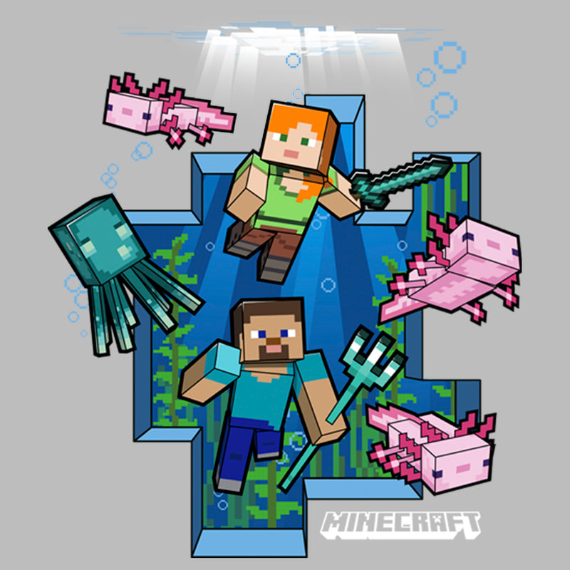 Girl's Minecraft Under the Sea T-Shirt