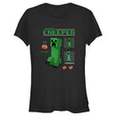 Junior's Minecraft Creeper Graph Charged T-Shirt